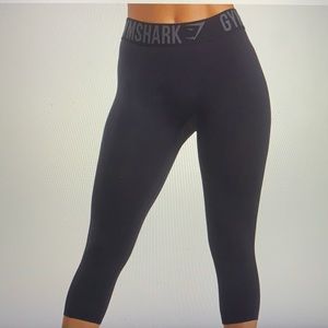 gymshark fit seamless cropped leggings xs